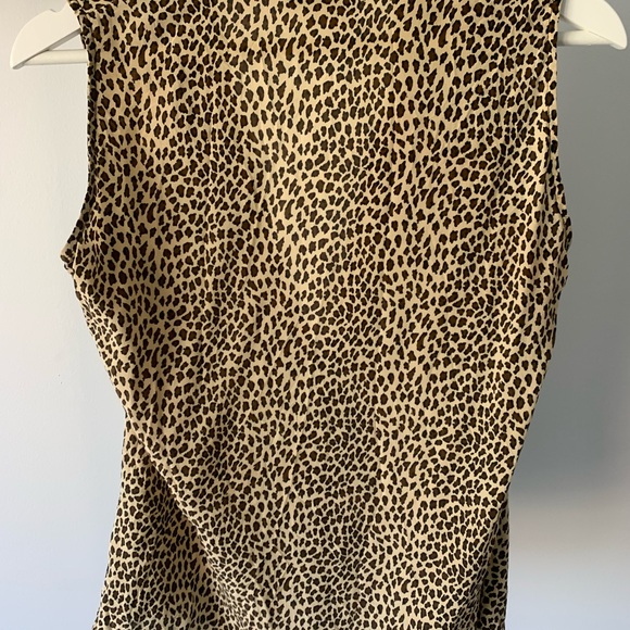 Vintage Silk Animal Print Top - Picture 3 of 5